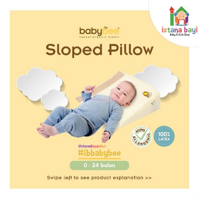 BABYBEE SLOPED PILLOW - Bantal bayi Multifungsi