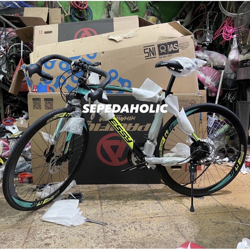 Sepeda Balap Roadbike ODESSY MT 1010S 700C Steel 14 Speed Rem Cakram-5