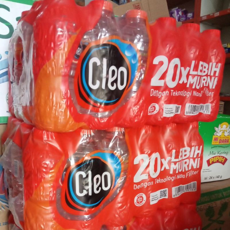 

Jingga✔️ GoSend Cleo Paket isi 24 botol x 220ml / Air mineral botol kecil