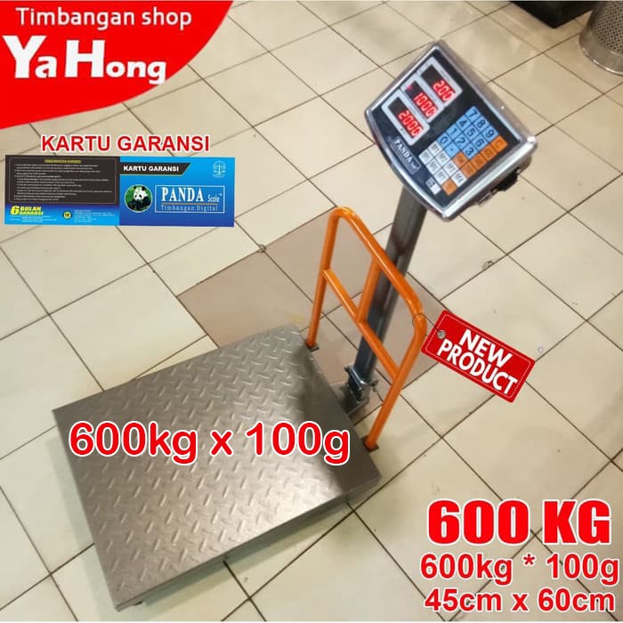 Timbangan Barang Digital 600kg Akurasi 0.1kg / Timbangan Duduk Bench Scale