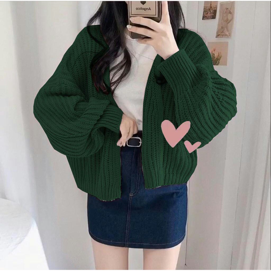 HOPYLOVY Cardigan Wanita Hazel Rajut