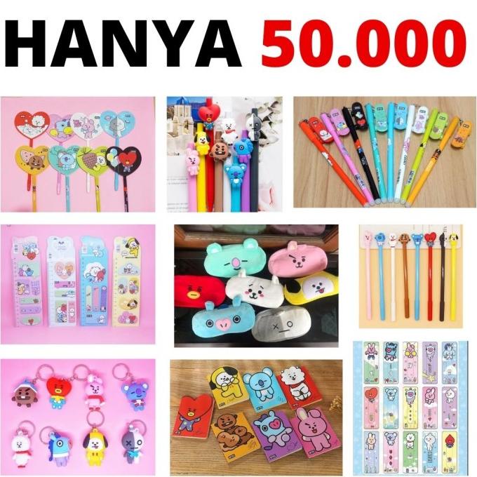 

PAKET ALAT TULIS BT21 TERMURAH PERLENGKAPAN SEKOLAH BTS IMPORT GROSIR