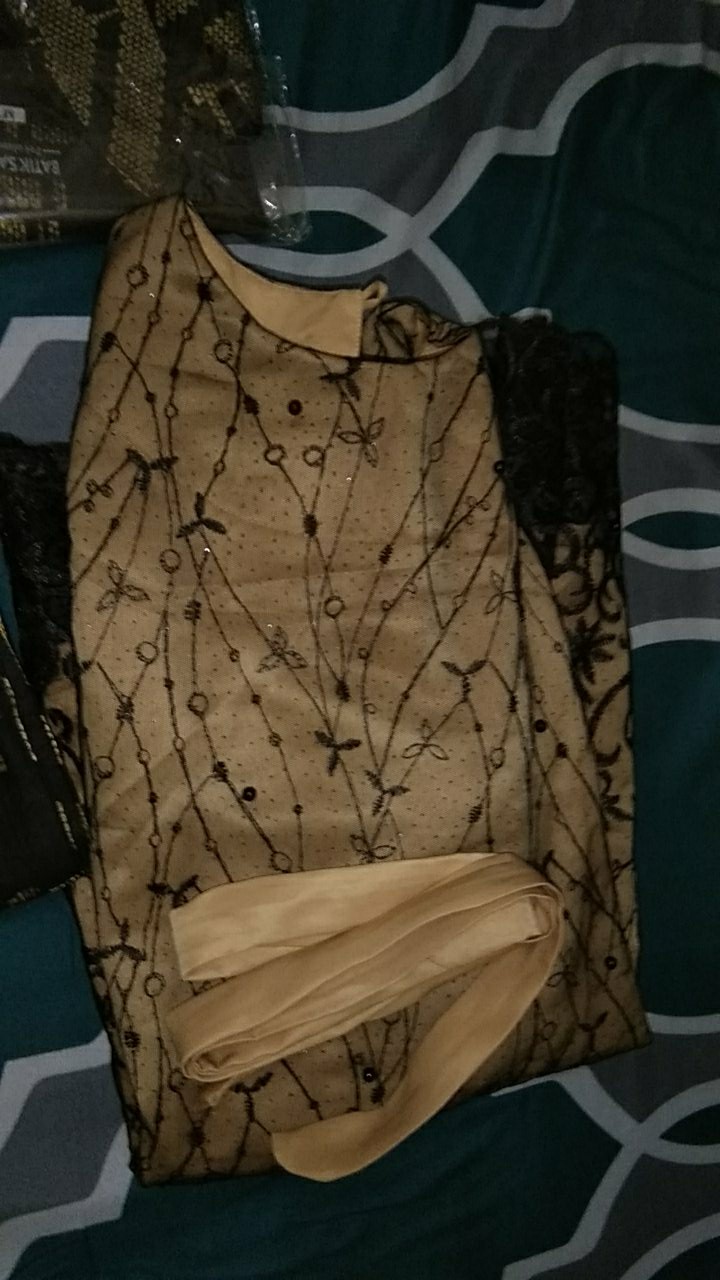 Set Batik Couple Adara Black (kemeja Batik, Rok Batik, Kebaya Adara Black)