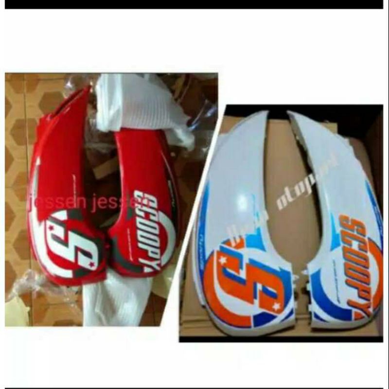 Cover body samping kiri kanan scoopy f1 thun 2013 2016