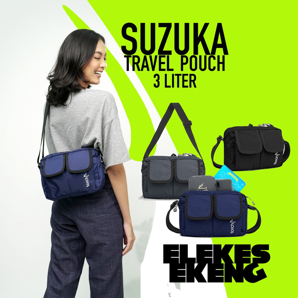 TAS SELEMPANG TORCH SUZUKA 3 LITER / TORCH SLING BAG SUZUKA 3 LITER / TORCH TRAVEL POUCH SUZUKA