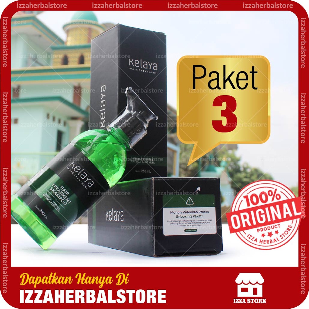 Paket Perawatan Rambut Lengkap KELAYA HAIR TREATHMENT Serum Minyak Kemiri Dan Shampoo Kelaya Asli Original TERLARIS