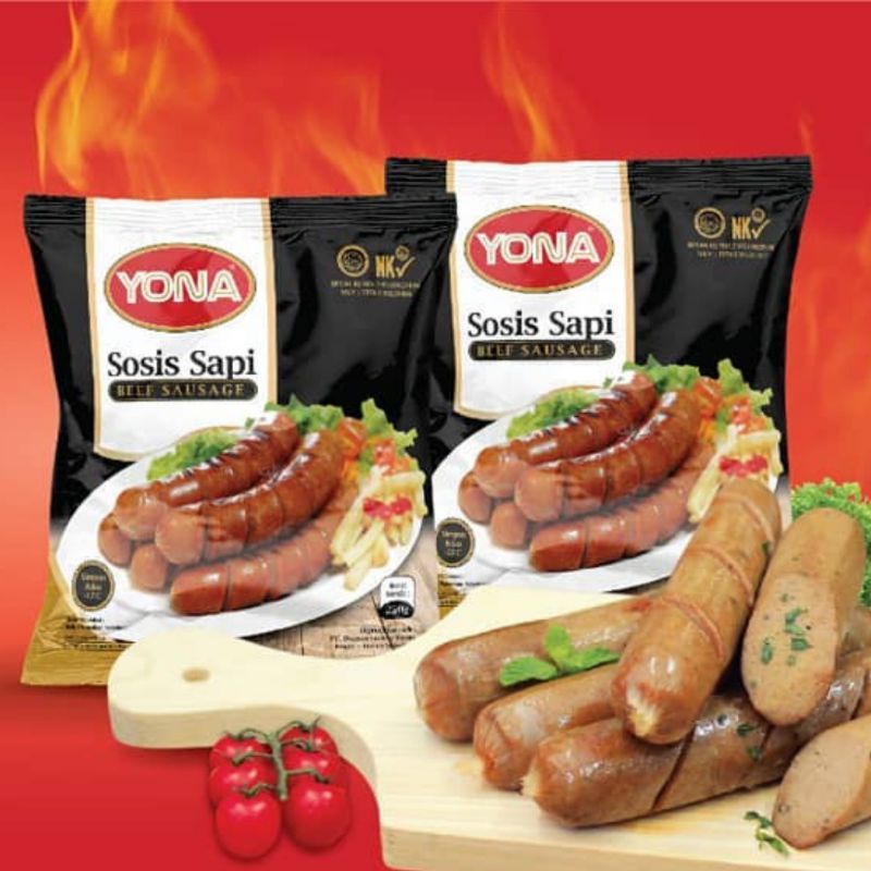 

Yona Sosis Sapi Bakar Jumbo 6s 500gr Yona Sosbak Sosis Sapi Frozen Food