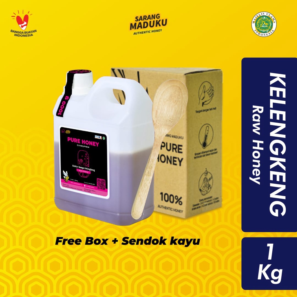 

Sarang Maduku - Madu Kelengkeng 1KG Murni Asli Raw Honey 100% Obat Asam Lambung GERD