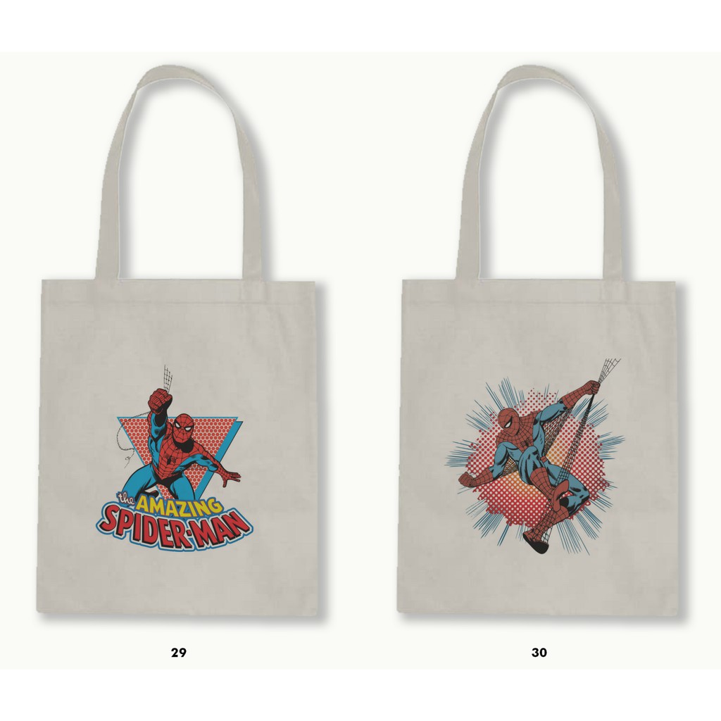 TOTE BAG -MARVEL (COMICS-CAPTAIN AMERICA-IRON MAN-THOR-HULK-SPIDERMAN).02