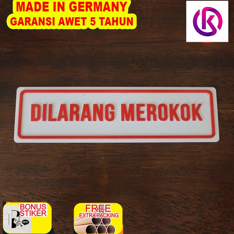 

Promo Sign Signage Acrylic Timbul Dilarang Merokok / Sign Acrylic Timbul