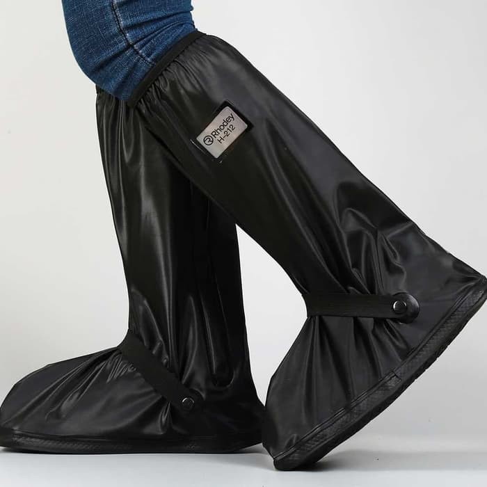 Rhodey Jas Hujan Sepatu Anti Air Shoes Cover PVC Zipper with Reflector - H-212
