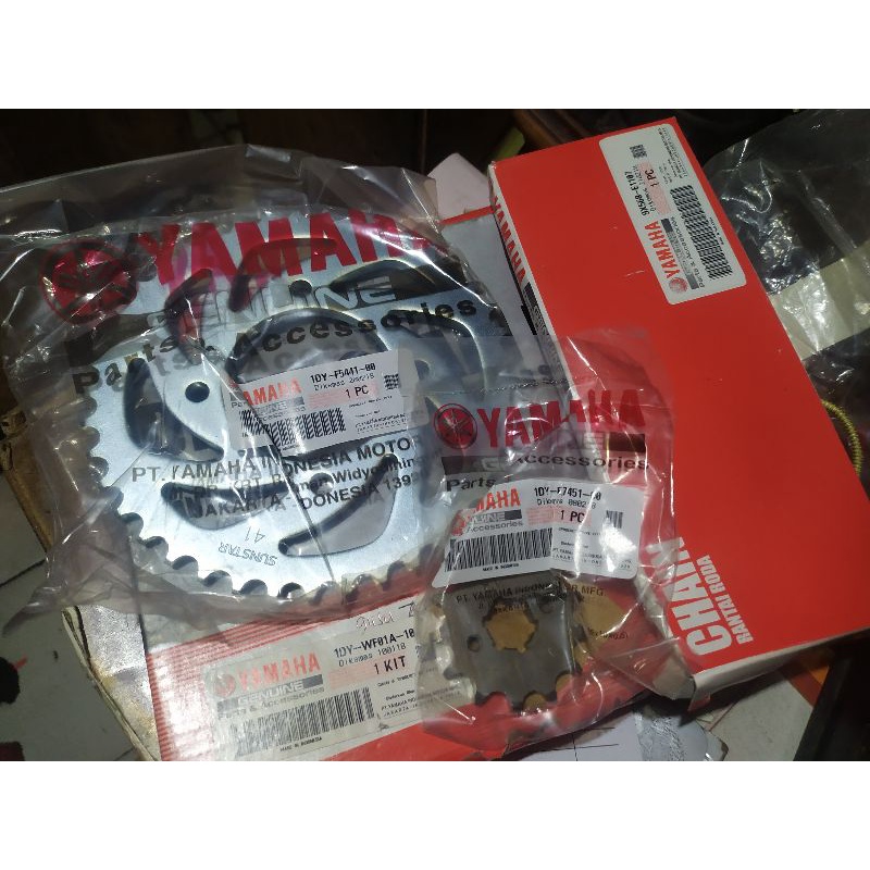 gear rantai set jupiter z1 original ygp