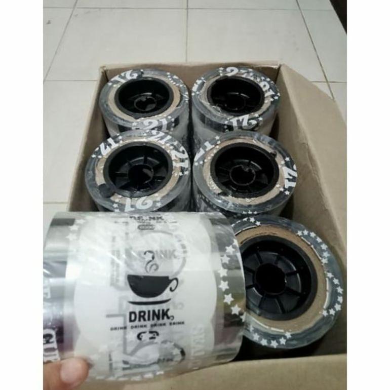 PLASTIK LID CUP SEALER 1000 CUP MERK 21 MOTIF 4IN1 DRINK POLOS BUAH PUTIH HITAM DAUN SUMMER SEAL CUP