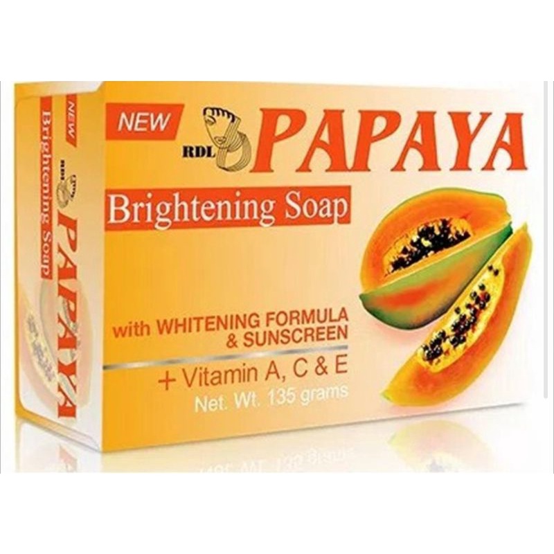 RDL sabun papaya brightening soap papaya 135gr ORIGINAL