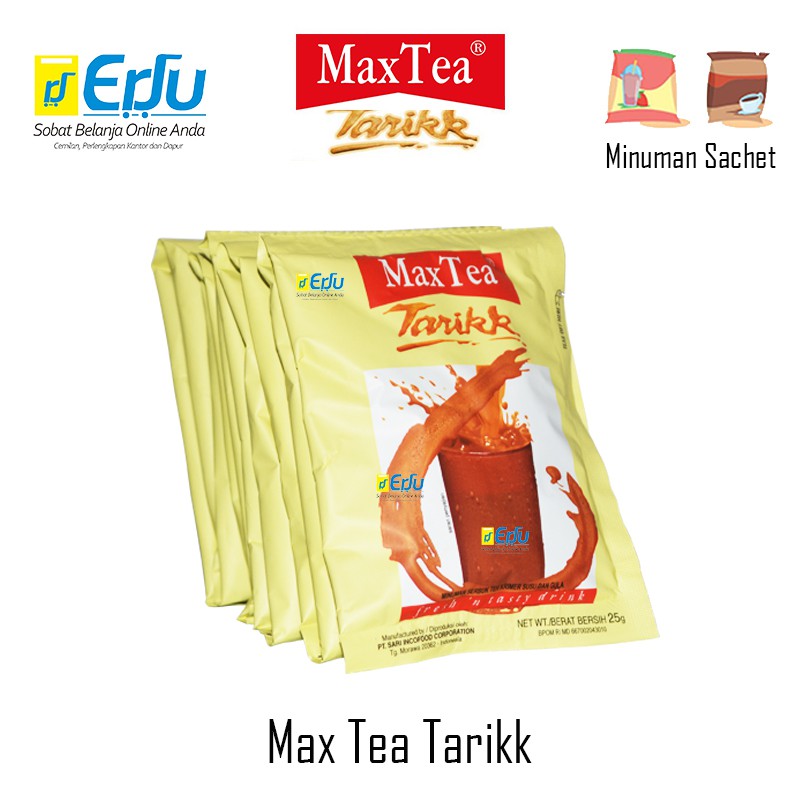 

MaxTea Tarik Minuman Thai Tea Max Enaknya Praktis Tinggal Seduh - 10pcs x 25gr