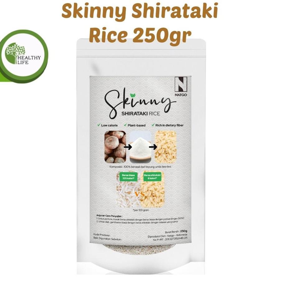 

Terjangkau Natgo Skinny Shirataki Rice 240gr / Beras Shirataki Skinny Cocok Untuk Diet ✔