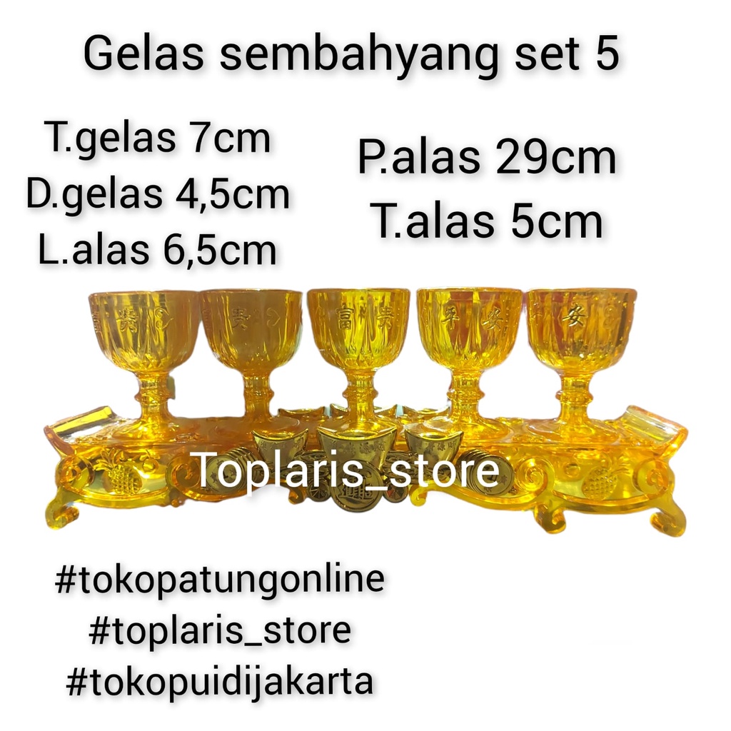 Gelas Sembahyang Kaki Aklirik Mika Import 022