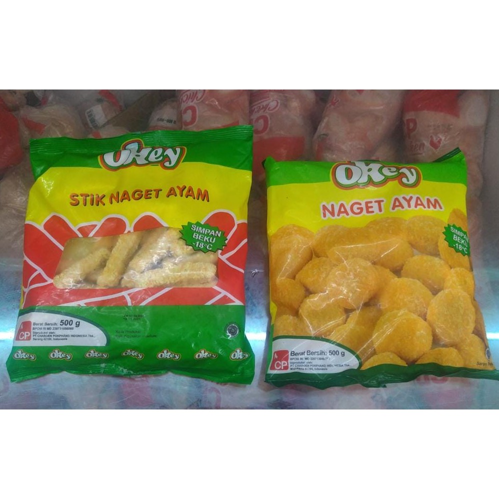 

Okey Nugget Naget/Stik Ayam 500gr