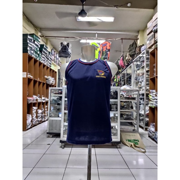 kaos singlet Marinir Biru jangkar- kaos singlet marinir Biru - kaos singlet polos