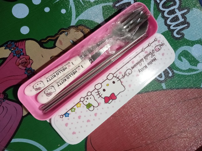 [ Hello Kitty ] Sendok Set Hello Kitty M-055 [ G.k ]