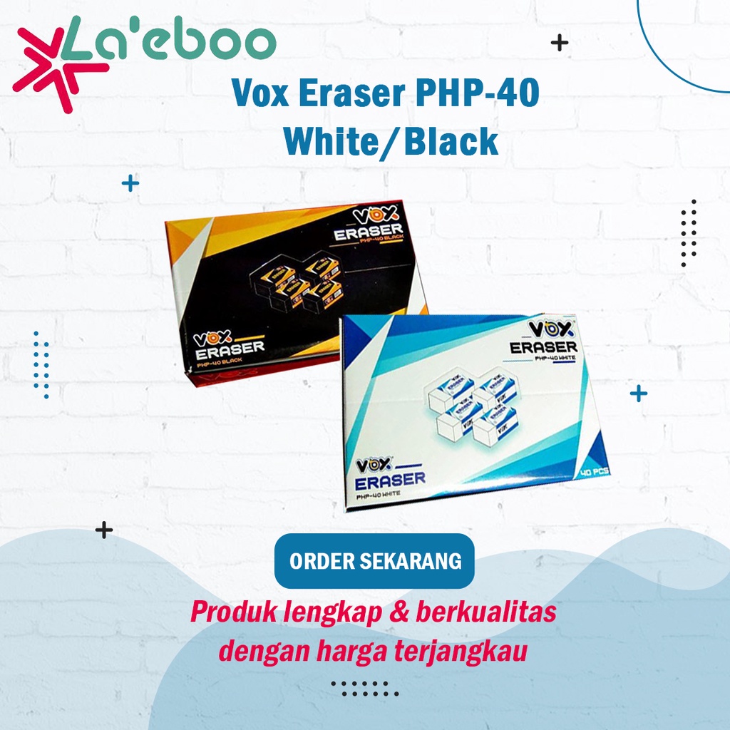 

Penghapus Pensil Vox Putih | Vox Eraser PHP-40 White