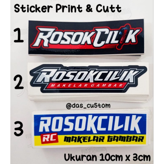 sticker printing ROSOK CILIK  I  Sticker Herex  I  Stiker Racing