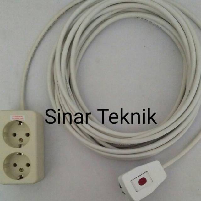 Stop Kontak 1,2,3,4,5,6 Lubang Uticon / Kabel 2,5,7,10 Meter / Steker ON/OFF Broco