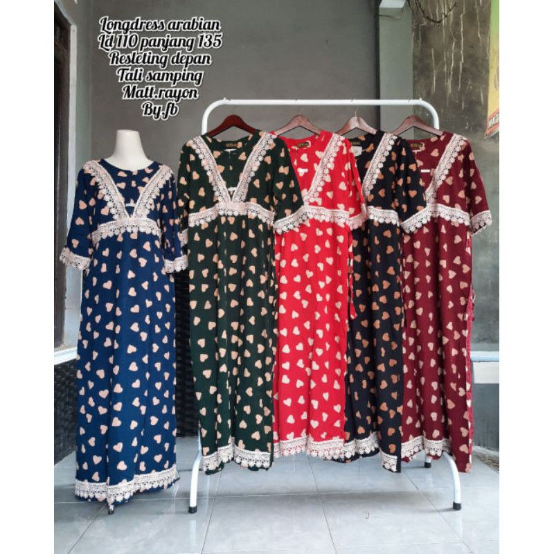 Longdress Arabian Rayon Batik Pekalongan