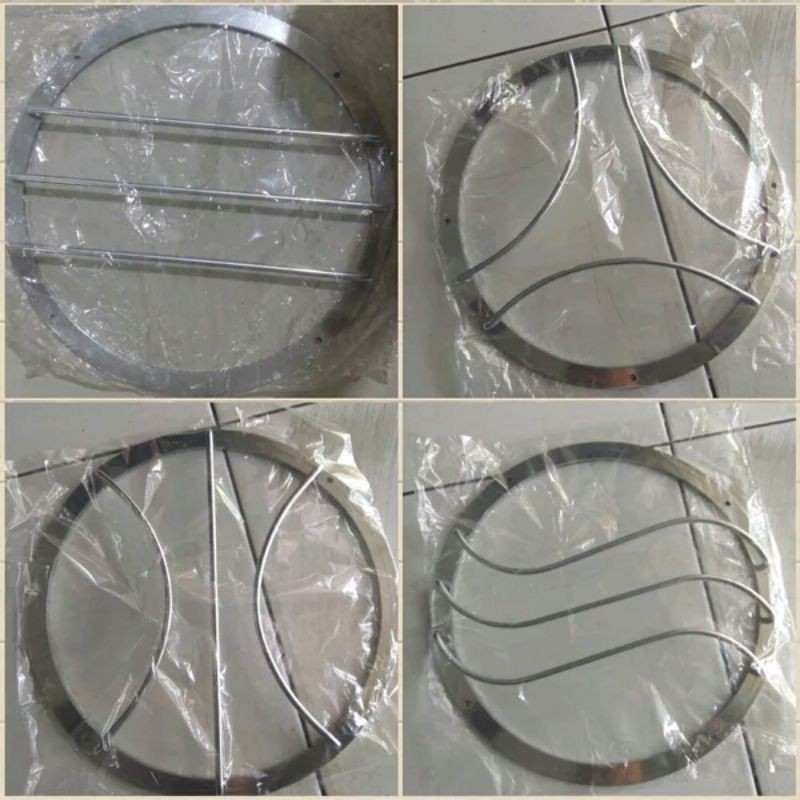 Grill tutup subwoofer 10in crom