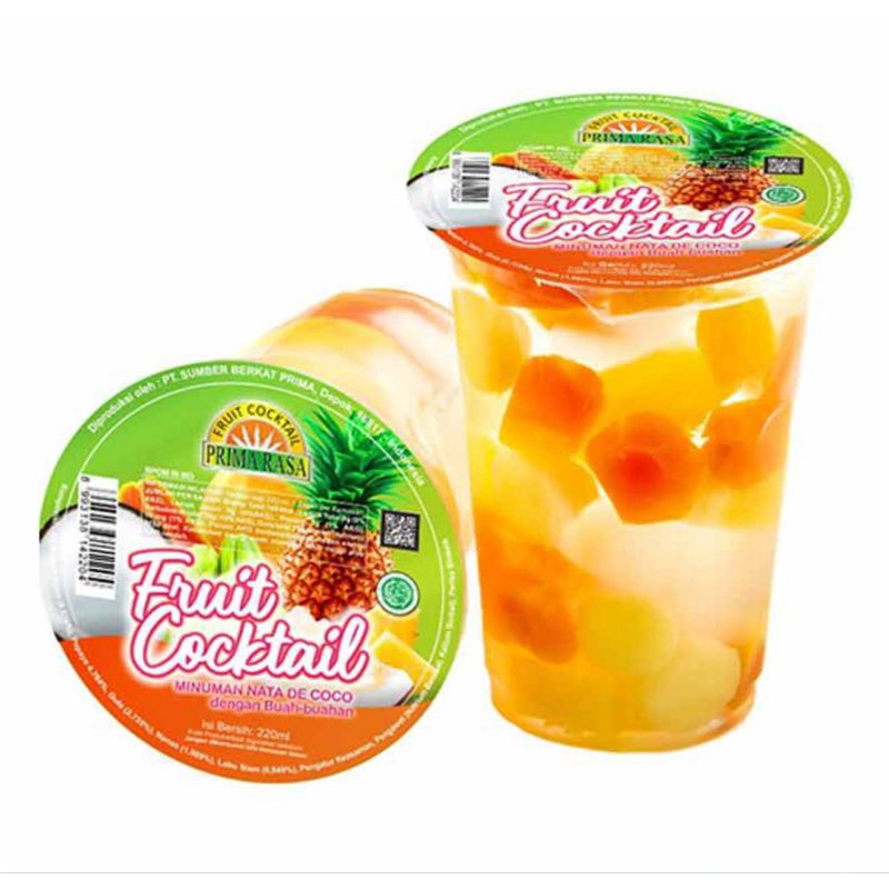 

(instant saja) Prima Rasa Fruit Cocktail Cup 220 ml minuman nata de coco