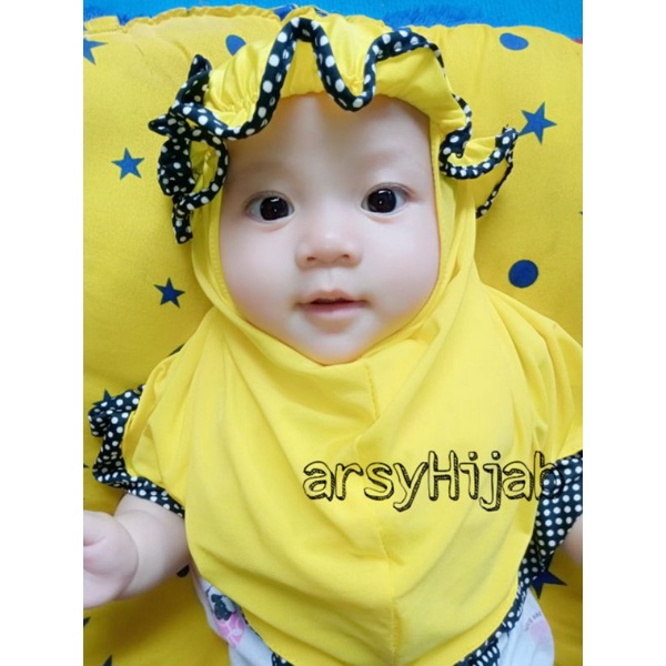 jilbab anak bayi topi list