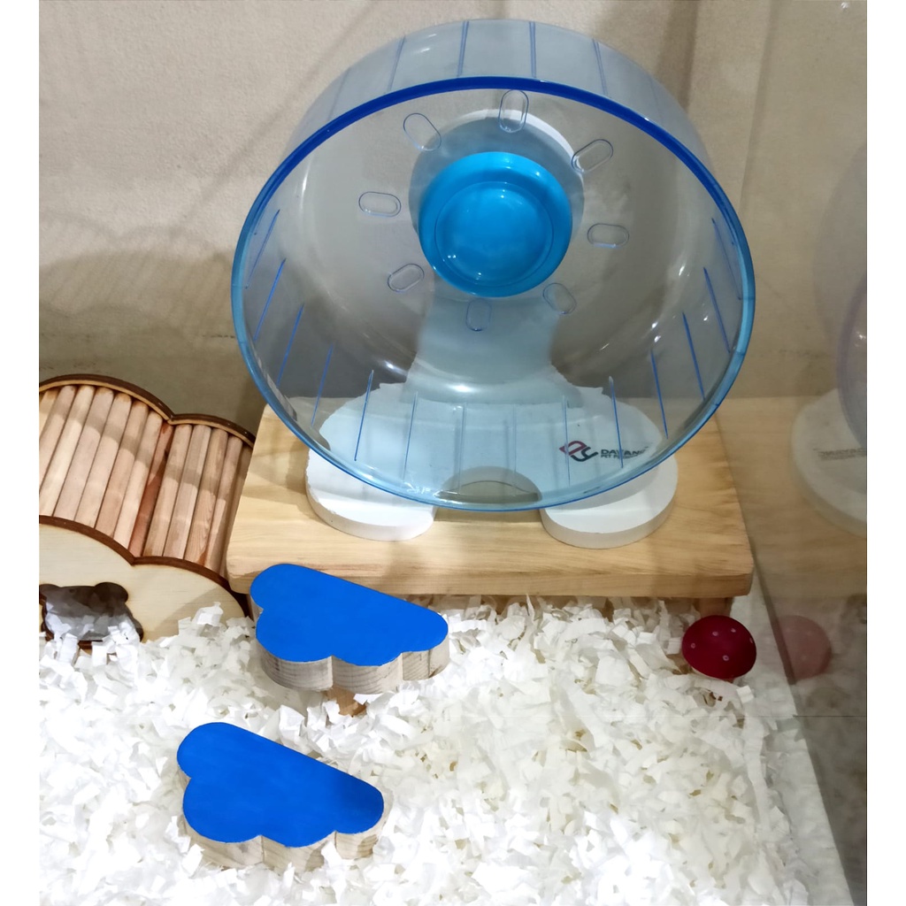 Perlengkapan Kandang Jembatan Tangga Meja Platform Hamster Kayu-1