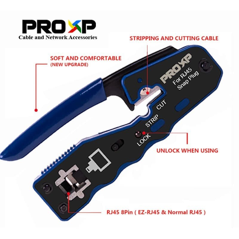 Crimping Tool Bagus RJ45 RJ11 Tang Krimping Tools RJ 45 CTZS1-02