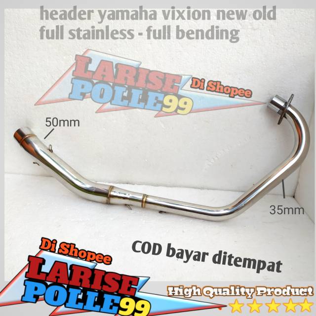 Leher knalpot vixion new nvl nva full stenlis bending - leheran knalpot vixion advance stainless