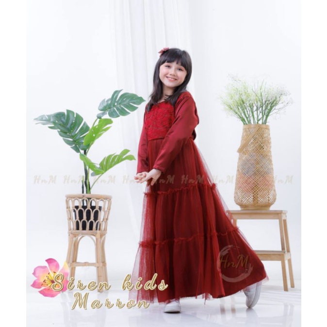 Gamis tutu anak muslim perempuan kids pesta tutu 01 tanggung remaja princess brokat tile