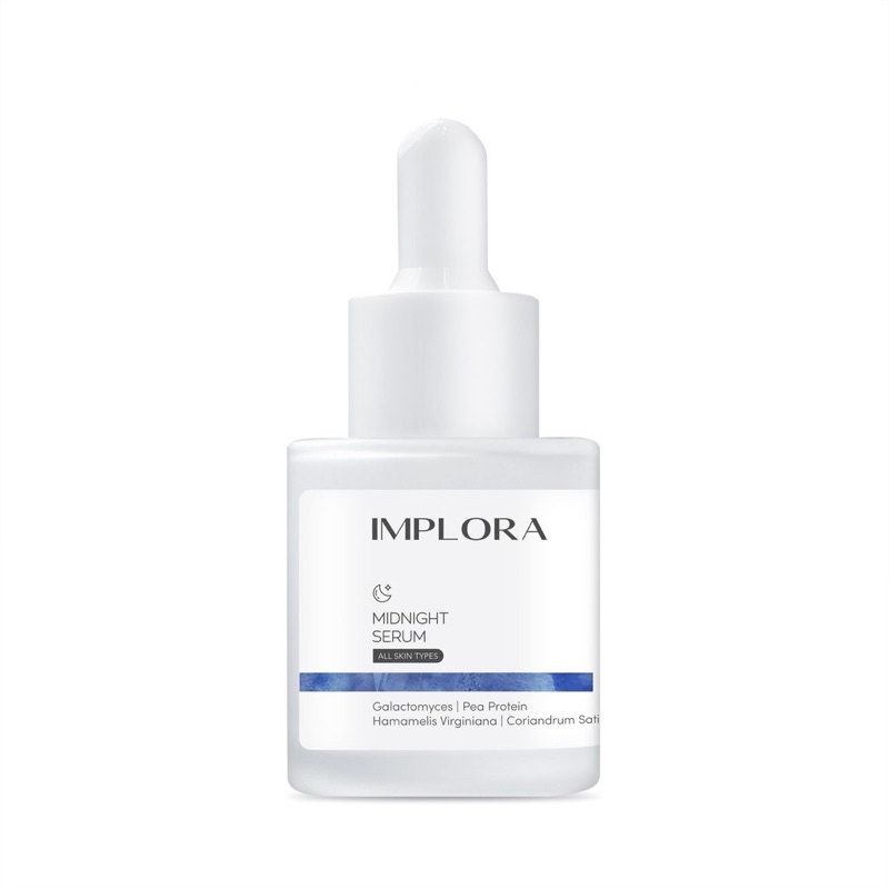 Implora Face Serum 20 ml - Luminous Brightening Serum/Acne Serum/Midnight Serum/Peeling Serum BPOM