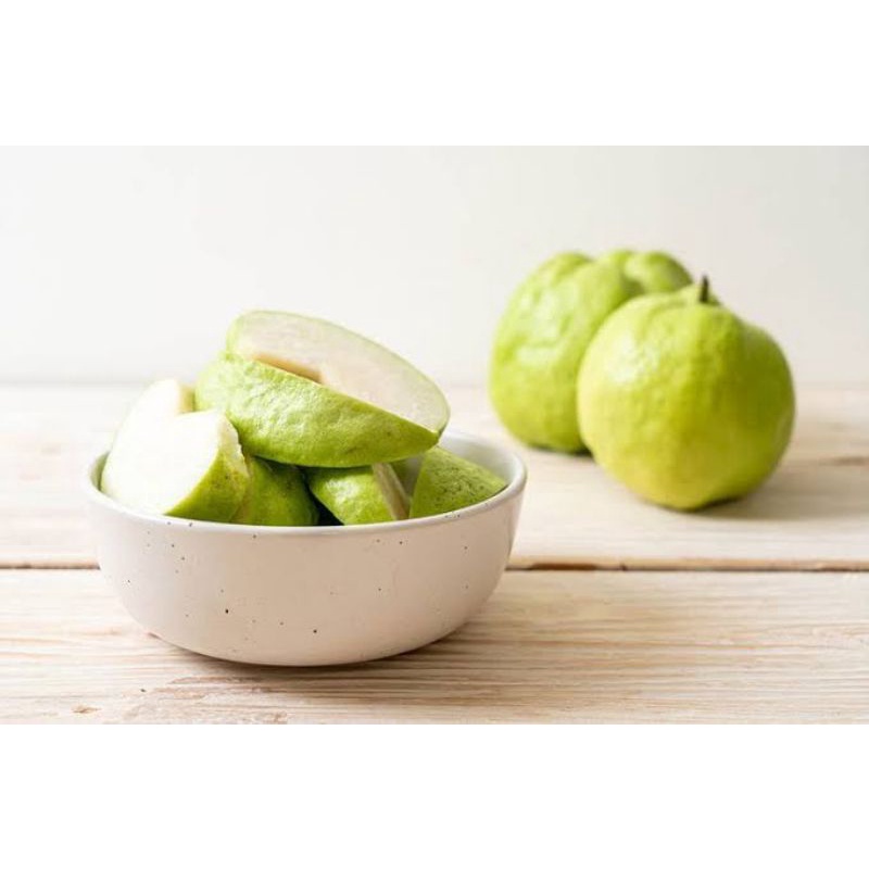 Buah Jambu Kristal Segar Fress Crystal 1kg Guava  Fruit Putih Tanpa Biji Renyah Crunchy