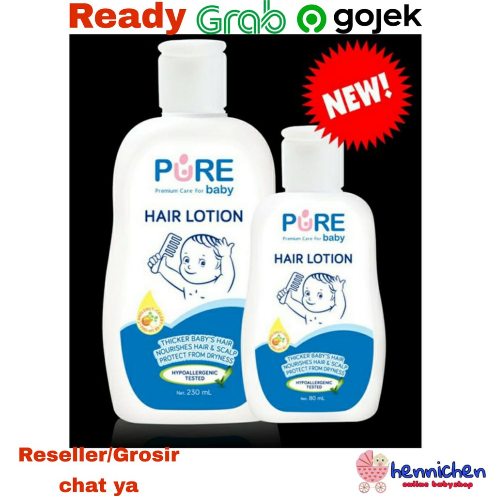 Pure BB Baby &amp; Kids Hair Lotion 230ml / Minyak Rambut Bayi dengan Kemiri Pure Baby