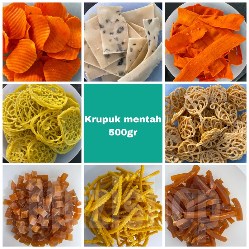 

KERUPUK MENTAH/ ANEKA KRUPUK MENTAH 500GR part2