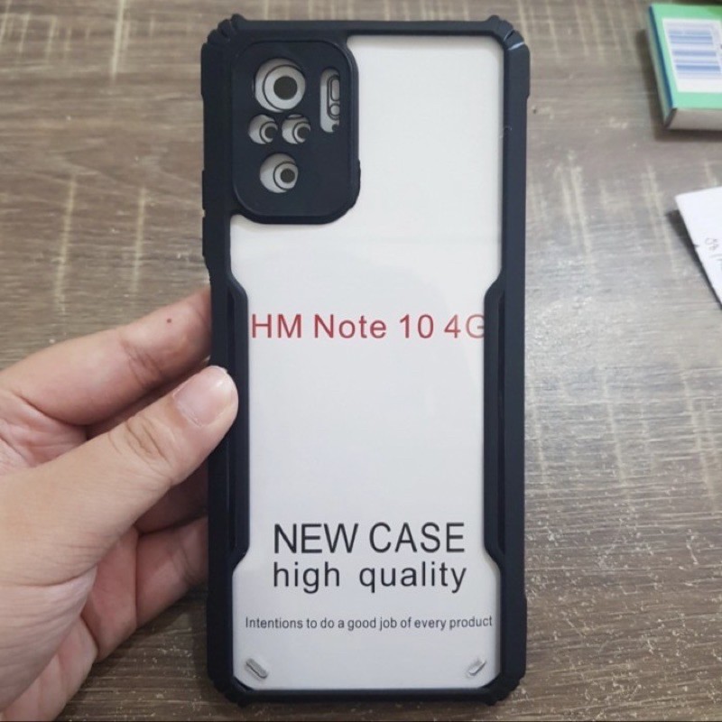 Case Fusion Redmi Note 10 New - Softcase Clear Armor Bumper Transprent ShockProof - UA