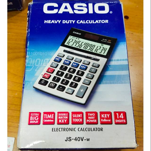 

KALKULATOR/CALCULATOR DESKTOP PREMIUM CLASS BY CASIO JS 40TV#ORGINAL CASIO