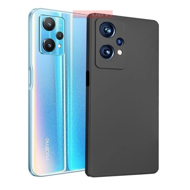 REALME 9 / 9 PRO / 9 PRO+ SOFTCASE PREMIUM MACARON BLACK SILICONE SOFT CASE - REALME 9 PRO PLUS