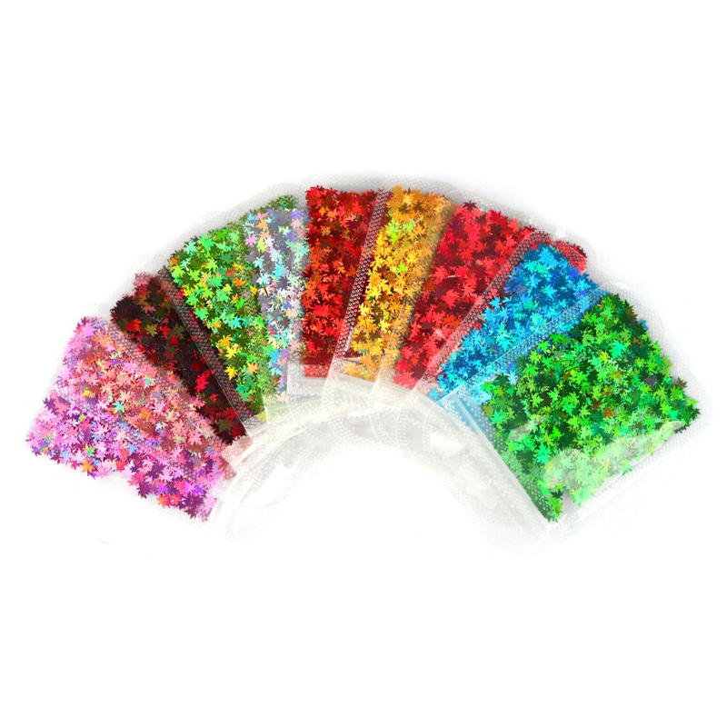 SIY  10 Colors Nail Art Fluorescent Sequins Holographic Glitter Flakes Jewelry Epoxy DIY Resin Mold Filling Decor