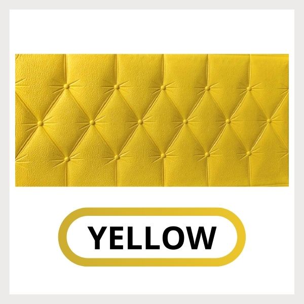 Topprice Wallpaper 3D Foam Dekorasi Dinding Kamar Rumah Murah motif Bunga  wallfoam sticker U96 / U137 / U134 / U135 / U136-U136 HEADBOARD YELOW