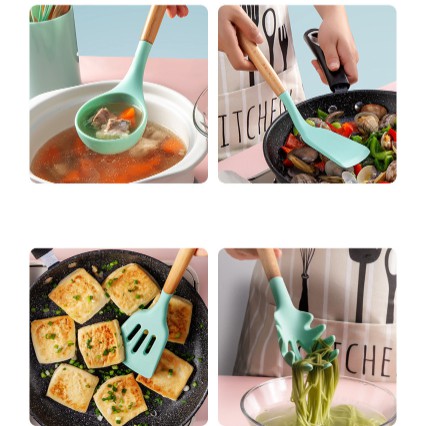 PREMIUM Spatula silikon tahan panas 12 set SUTIL SILICON SILIKON PREMIUM