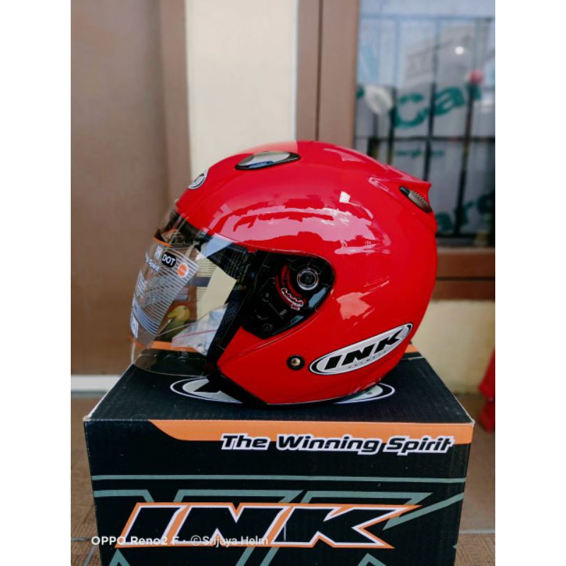 HELM INK CENTRO MERAH FERARI ORIGINAL