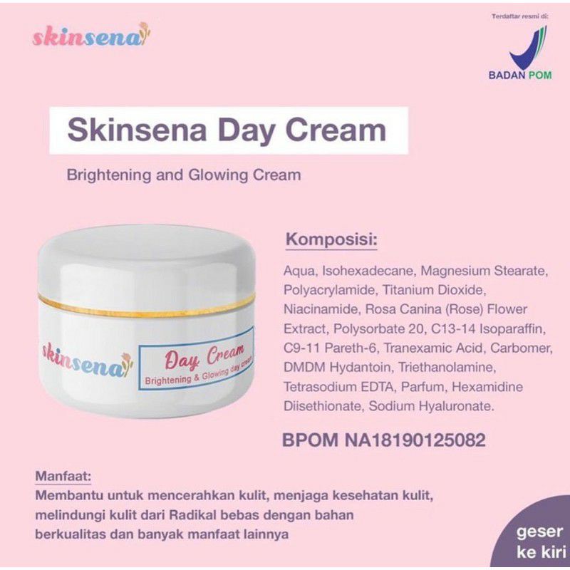 (Fullsize) SKINSENA Glowing Face Wash Toner Serum Cream Satuan dan Paketan