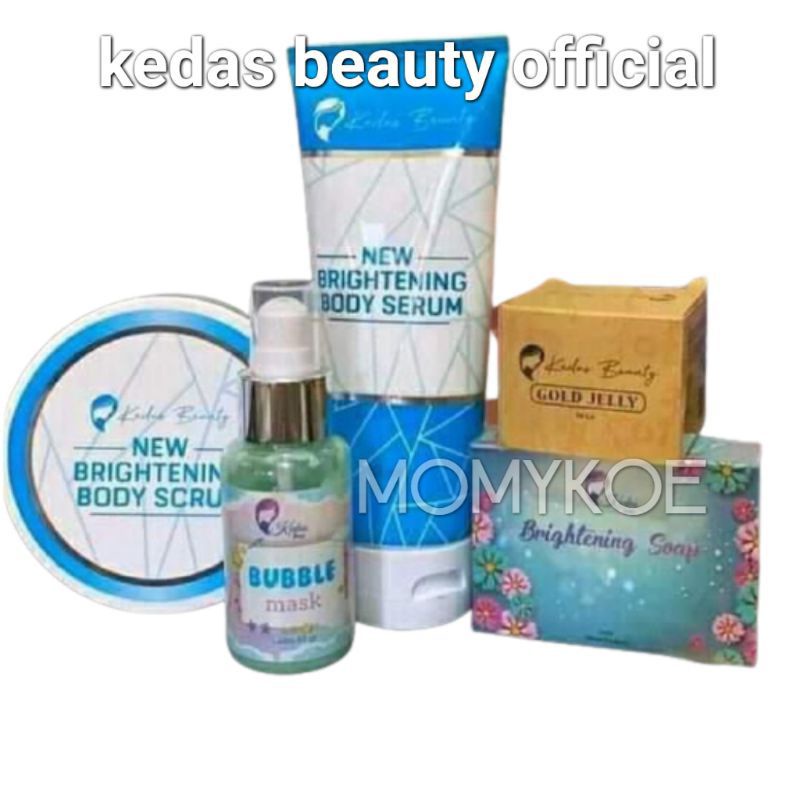 paket kedas beauty pemutih wajah/paket kedas ori glowing