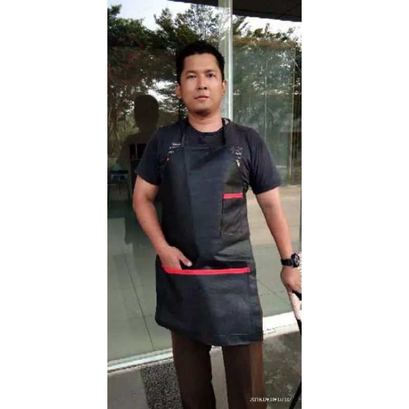 [TERMURAH] Celemek Masak Apron Barista Waiters Cheff Barbershop