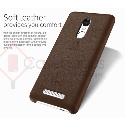 Lenuo Elegant Leather Back Case Cover - Xiaomi Redmi Note 3 Kate / SE